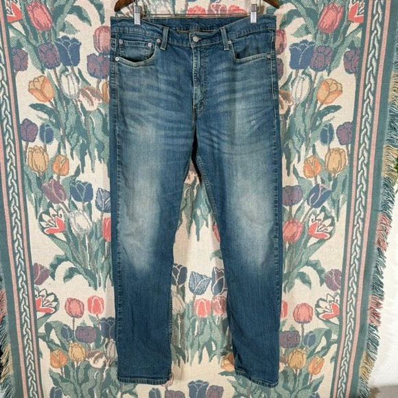 Levi's Other - Levis 513 Jeans Mens Slim Straight Medium Wash Denim Stretch Comfort 34 x 31